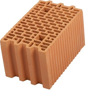 Керамические блоки Wienerberger Porotherm 25 красный 10,53 НФ